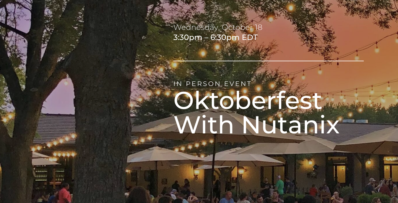 Oktoberfest with Nutanix Share Card
