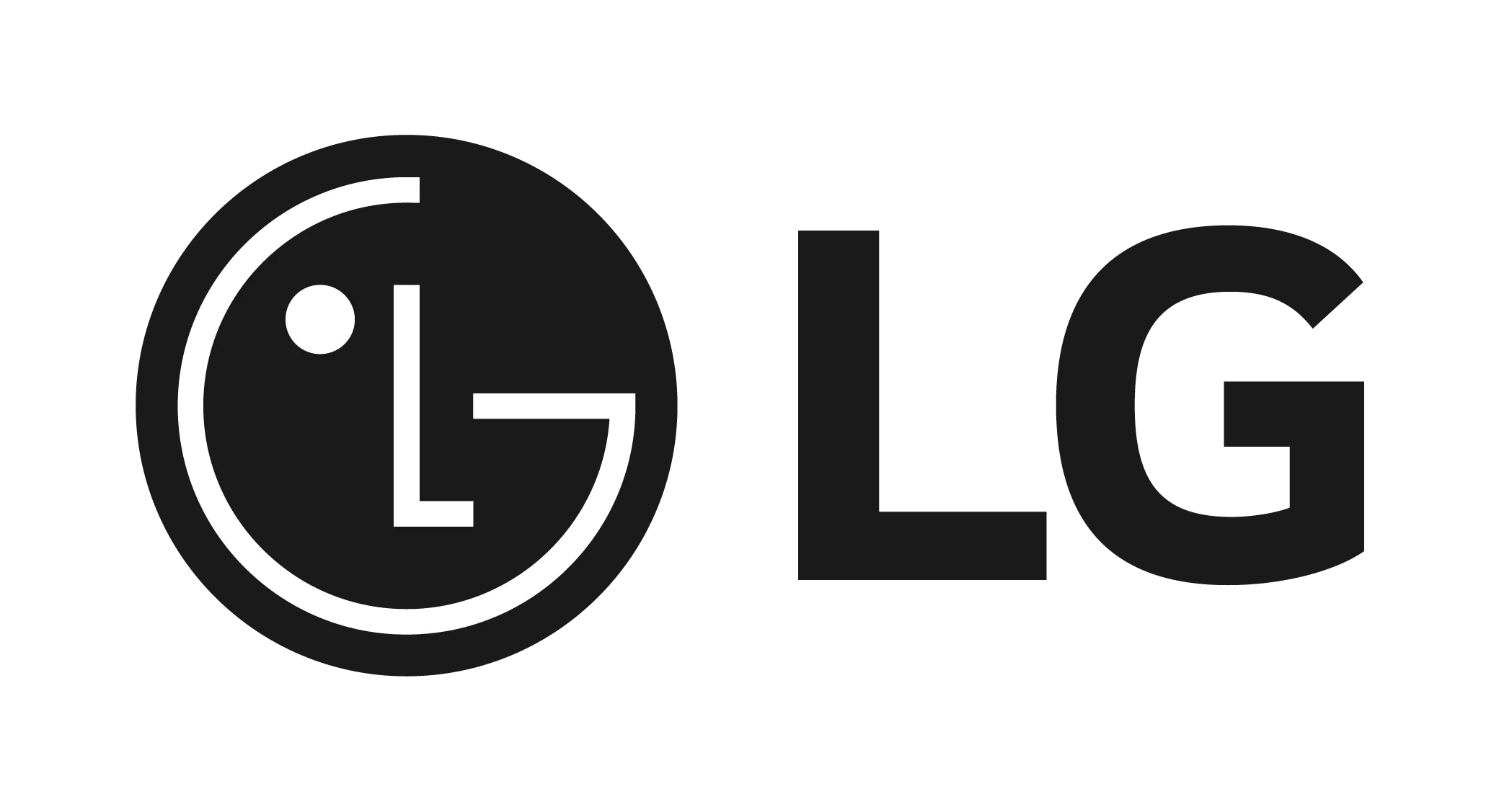 black LG logo
