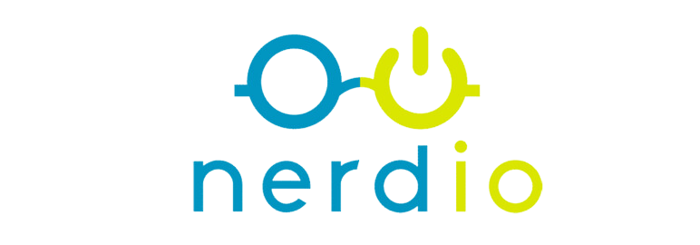 blue and green nerdio logo