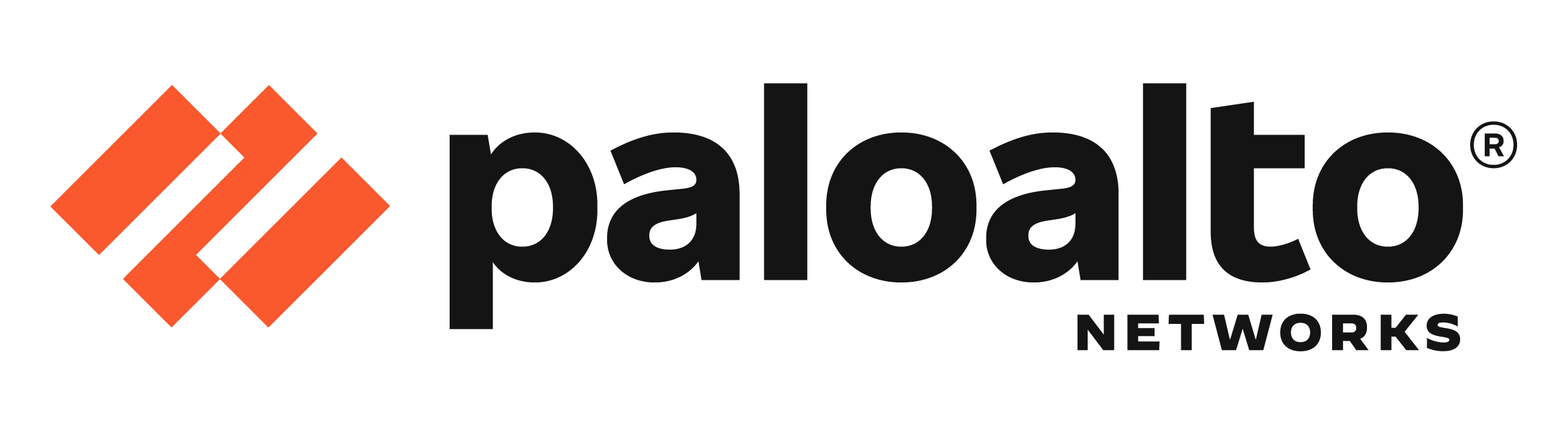 black and orange Paloalto networks logo